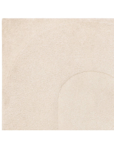 Tappeto Tova Ivory: eleganza minimalista in tinta unita, resistente e facile da pulire, perfetto per ambienti moderni e raffina