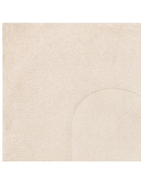 Tappeto Tova Ivory: eleganza minimalista in tinta unita, resistente e facile da pulire, perfetto per ambienti moderni e raffina