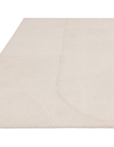 Tappeto Tova Ivory: eleganza minimalista in tinta unita, resistente e facile da pulire, perfetto per ambienti moderni e raffina