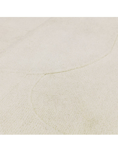 Tappeto Tova Ivory: eleganza minimalista in tinta unita, resistente e facile da pulire, perfetto per ambienti moderni e raffina