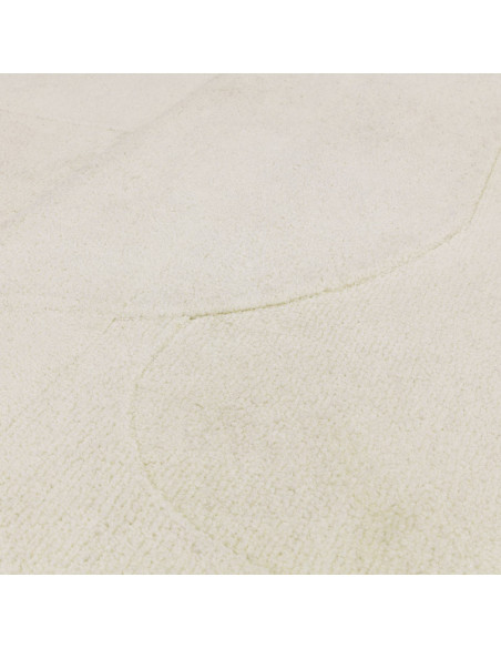 Tappeto Tova Ivory: eleganza minimalista in tinta unita, resistente e facile da pulire, perfetto per ambienti moderni e raffina
