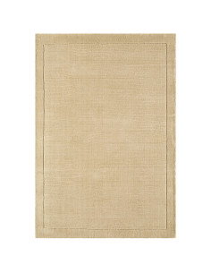 Tappeto York Beige in lana naturale, design minimal e tinta unita, perfetto per ambienti moderni e raffinati. Comfort e stile g