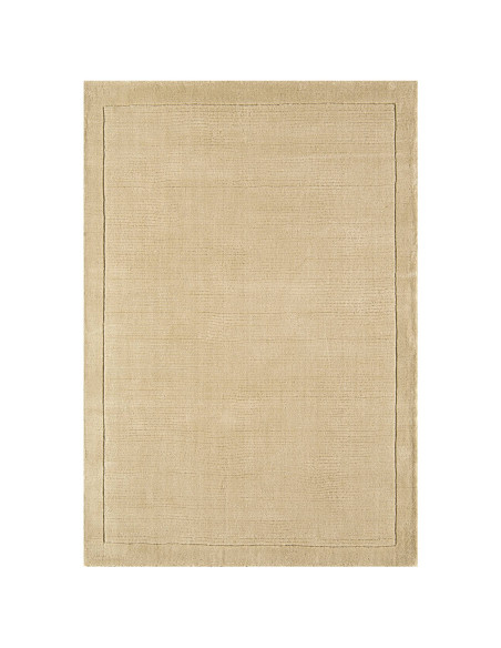 Tappeto York Beige in lana naturale, design minimal e tinta unita, perfetto per ambienti moderni e raffinati. Comfort e stile g