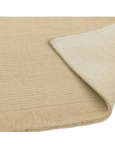 Tappeto York Beige in lana naturale, design minimal e tinta unita, perfetto per ambienti moderni e raffinati. Comfort e stile g 2