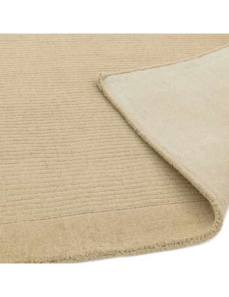 Tappeto York Beige in lana naturale, design minimal e tinta unita, perfetto per ambienti moderni e raffinati. Comfort e stile g