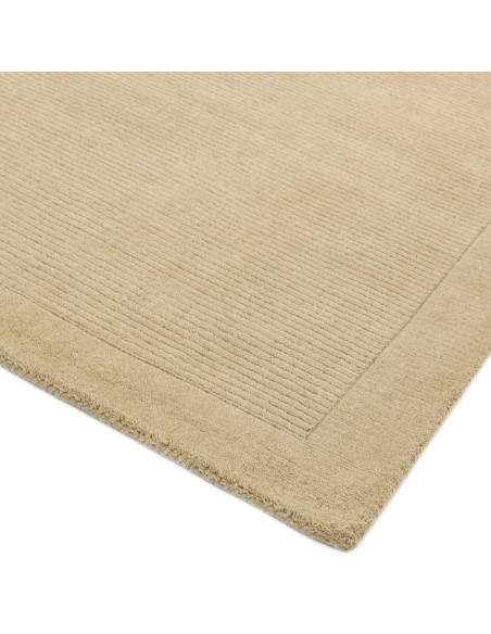 Tappeto York Beige in lana naturale, design minimal e tinta unita, perfetto per ambienti moderni e raffinati. Comfort e stile g