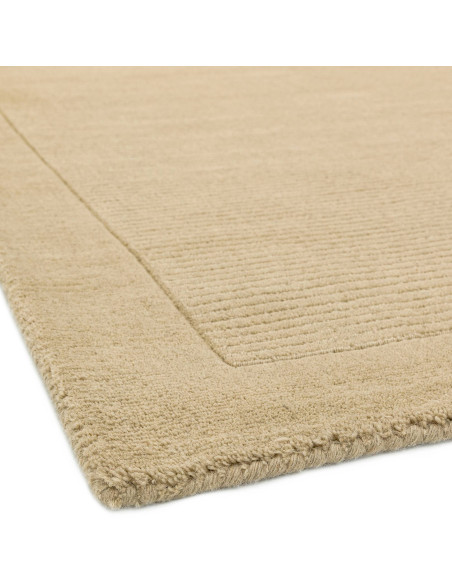 Tappeto York Beige in lana naturale, design minimal e tinta unita, perfetto per ambienti moderni e raffinati. Comfort e stile g