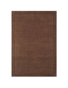 Tappeto York Chocolate in lana naturale, design minimalista e tinta unita, perfetto per ambienti moderni e accoglienti. Eleganz