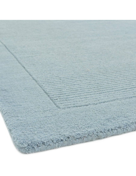 Elevate your space with the York Duck Egg rug, a minimalist rug in soft neutral tones offering comfort, durability, and timeles