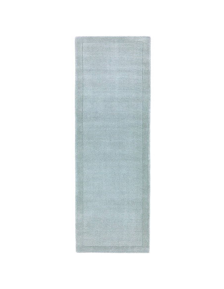 Tappeto minimal in lana naturale tinta unita, York Duck Egg unisce eleganza e comfort per ambienti moderni e raffinati.