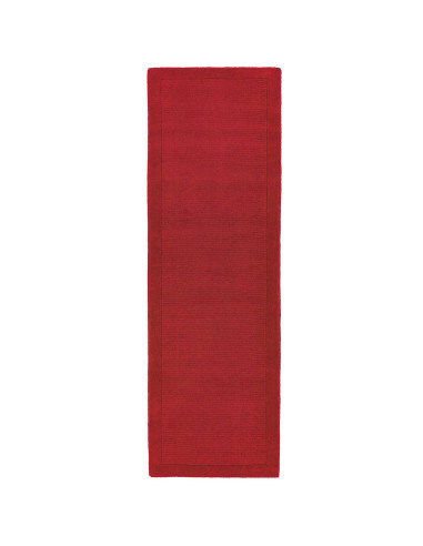 Tappeto tinta unita York Poppy in lana naturale, design geometrico e stile minimal: eleganza e comfort per ogni ambiente modern