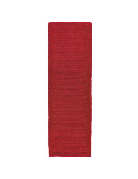 Elevate your space with the York Poppy rug—vibrant red, minimalist design, and soft natural wool for lasting comfort and style.