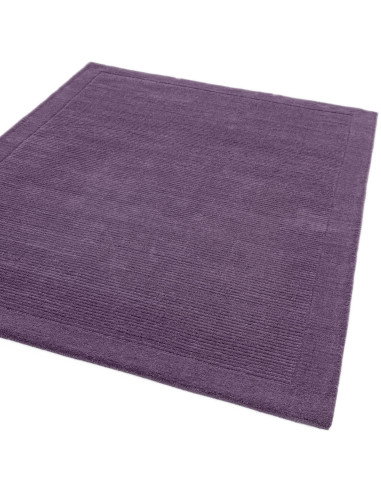 Elevate your space with the York Purple rug, a minimalist rug in natural wool featuring elegant geometric design and plush comf