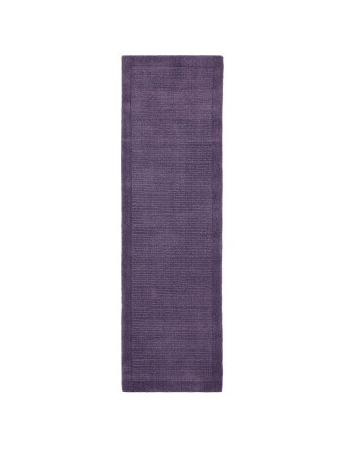 Tappeto York Purple: eleganza minimalista e tinta unita in lana naturale, perfetto per ambienti moderni e raffinati. Comfort e
