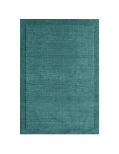 Tappeto York Teal in lana naturale: design minimal e tinta unita per un tocco elegante e moderno, perfetto in ogni ambiente del