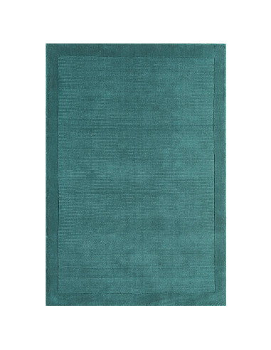Tappeto York Teal in lana naturale: design minimal e tinta unita per un tocco elegante e moderno, perfetto in ogni ambiente del