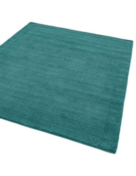 Tappeto York Teal in lana naturale: design minimal e tinta unita per un tocco elegante e moderno, perfetto in ogni ambiente del