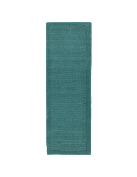 Tappeto York Teal in lana naturale: design minimal e tinta unita per un tocco elegante e moderno, perfetto in ogni ambiente del