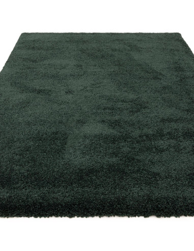Add luxurious comfort and style with the Atlas Emerald shaggy rug, featuring a rich green hue and durable, easy-care polypropyl