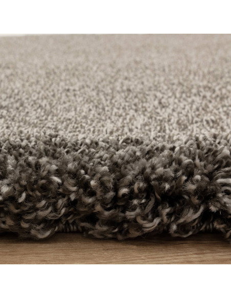 Experience plush comfort and modern elegance with the Atlas Gunmetal shaggy rug—durable, stylish, and perfect for any contempor