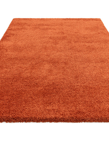 Tappeto shaggy Atlas Orange a pelo lungo, morbido e resistente, perfetto per donare calore e stile moderno a ogni ambiente dell
