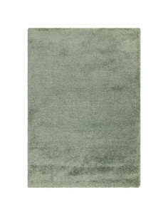 Tappeto shaggy verde salvia Atlas Sage, pelo lungo 5 cm, morbido e resistente, perfetto per un ambiente elegante e accogliente.