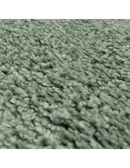 Add cozy comfort and style with the Atlas Sage shaggy rug, featuring soft texture, durable polypropylene fibers, and a calming