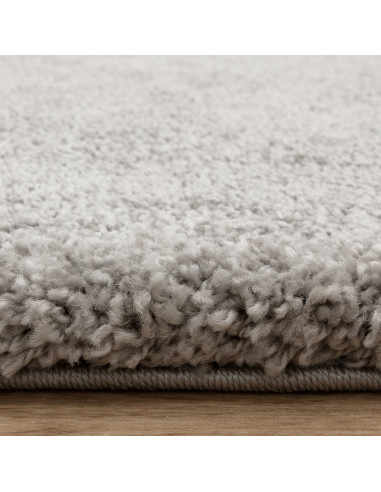 Experience plush comfort and modern style with the Atlas Silver shaggy rug—durable, easy to clean, and perfect for any contempo