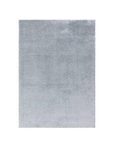 Tappeto Como Blue in microfibra poliestere, morbido e resistente, ideale per ambienti moderni. Perfetto tra i tappeti shaggy da