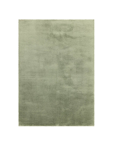 Tappeto shaggy Como Sage verde salvia, pelo lungo morbido e resistente, perfetto per un comfort elegante e facile da pulire in