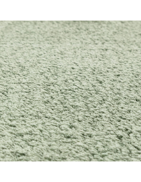 Tappeto shaggy Como Sage verde salvia, pelo lungo morbido e resistente, perfetto per un comfort elegante e facile da pulire in