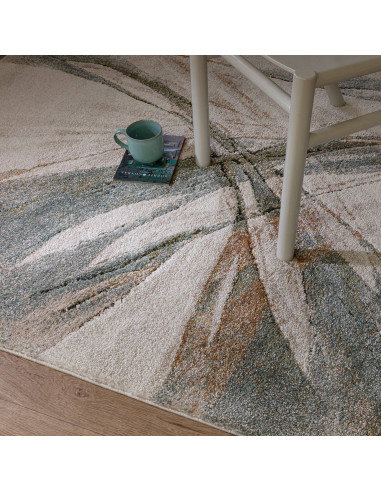 Tappeto pelo lungo Mirage Illusion Blue: design astratto, colori raffinati e comfort superiore per un ambiente moderno e accogl