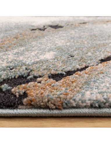 Tappeto pelo lungo Mirage Oasis Blue: design astratto, morbidezza e colori armoniosi per un tocco moderno e raffinato in ogni a