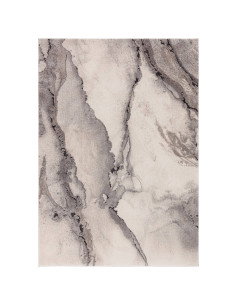 Tappeto Mirage Oasis Grey, design astratto e spessore 2.5 cm, perfetto tra i tappeti shaggy per comfort e stile contemporaneo.