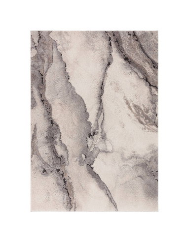 Tappeto Mirage Oasis Grey, design astratto e spessore 2.5 cm, perfetto tra i tappeti shaggy per comfort e stile contemporaneo.