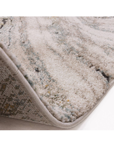 Tappeto pelo lungo Mirage Wave Blue: design astratto, comfort avvolgente e materiali resistenti per un tocco moderno e raffinat