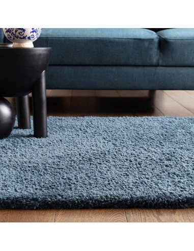 Tappeto shaggy Opulence Petrol a pelo lungo, morbido e resistente, ideale per un ambiente elegante e confortevole dal design mo