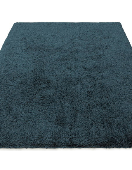 Tappeto shaggy Opulence Petrol a pelo lungo, morbido e resistente, ideale per un ambiente elegante e confortevole dal design mo