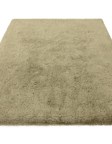 Add warmth and style with the Opulence Sage shaggy rug, featuring a plush hand-tufted texture and durable, easy-care synthetic