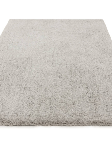 Experience ultimate comfort and modern elegance with the Opulence Silver shaggy rug, featuring plush softness and durable hand-