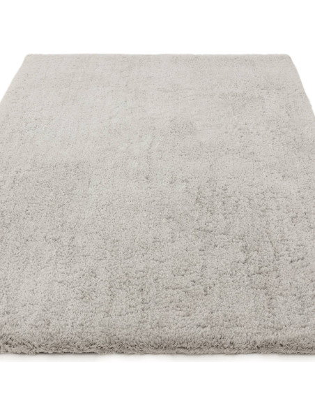Tappeto Opulence Silver in pelo lungo, morbido e raffinato, ideale per aggiungere comfort ed eleganza a ogni ambiente moderno.