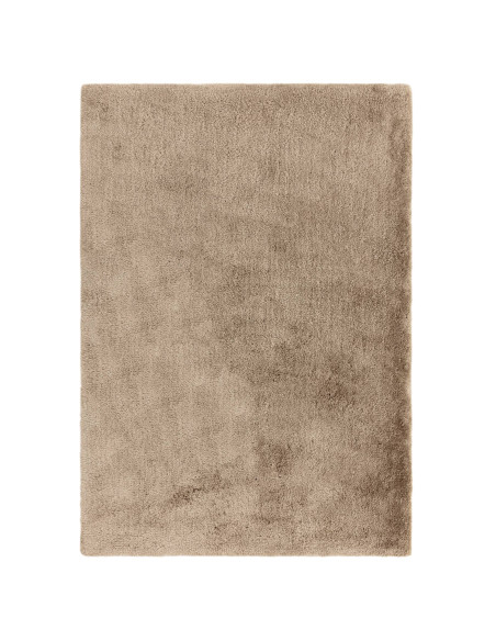 Experience luxurious softness and durability with the Opulence Taupe shaggy rug, perfect for adding warmth and style to any mod