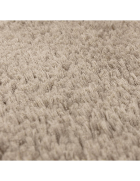 Experience luxurious softness and durability with the Opulence Taupe shaggy rug, perfect for adding warmth and style to any mod