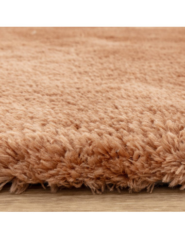 Experience luxurious softness with the Opulence Terra shaggy rug, featuring a warm terra tone and plush texture perfect for any