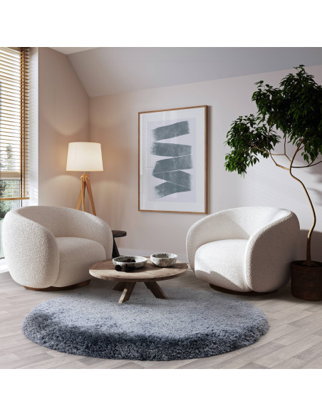 Add cozy elegance to any room with the Plush Airforce Blue shaggy rug—soft, durable, and perfect for stylish, comfortable livin