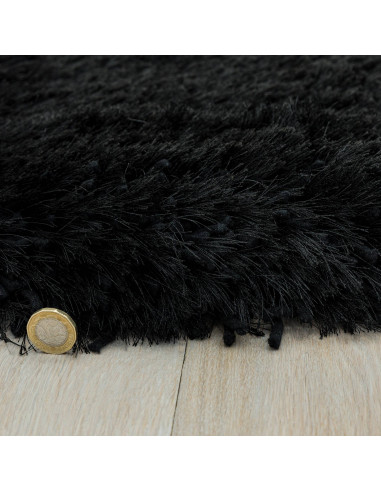 Tappeti shaggy Plush Black: eleganza e comfort con pelo lungo, morbidezza unica e stile sofisticato per ogni ambiente della tua