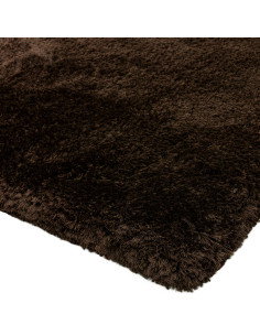 Tappeto shaggy Plush Dark Chocolate, morbido e resistente, dona calore e stile a ogni ambiente con il suo pelo lungo e design r 2