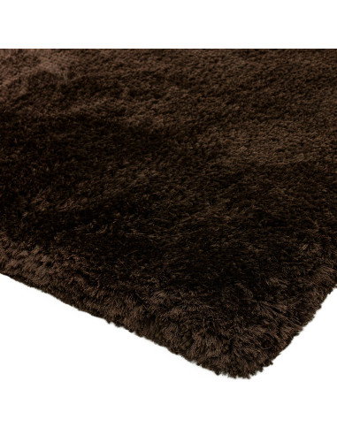 Tappeto shaggy Plush Dark Chocolate, morbido e resistente, dona calore e stile a ogni ambiente con il suo pelo lungo e design r