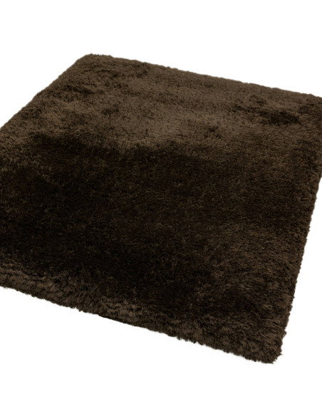 Tappeto shaggy Plush Dark Chocolate, morbido e resistente, dona calore e stile a ogni ambiente con il suo pelo lungo e design r