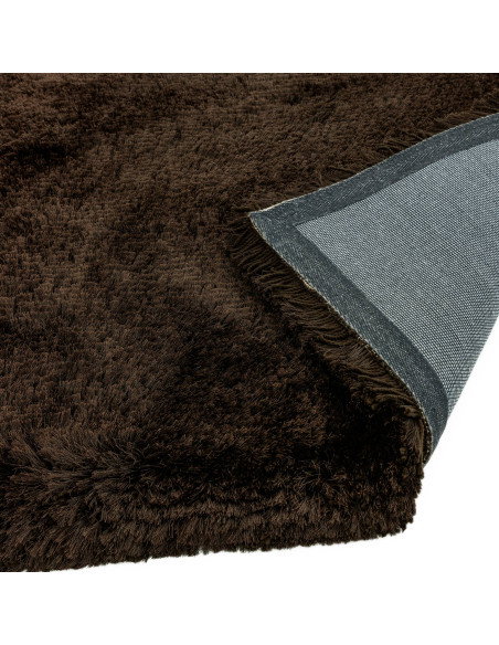 Tappeto shaggy Plush Dark Chocolate, morbido e resistente, dona calore e stile a ogni ambiente con il suo pelo lungo e design r